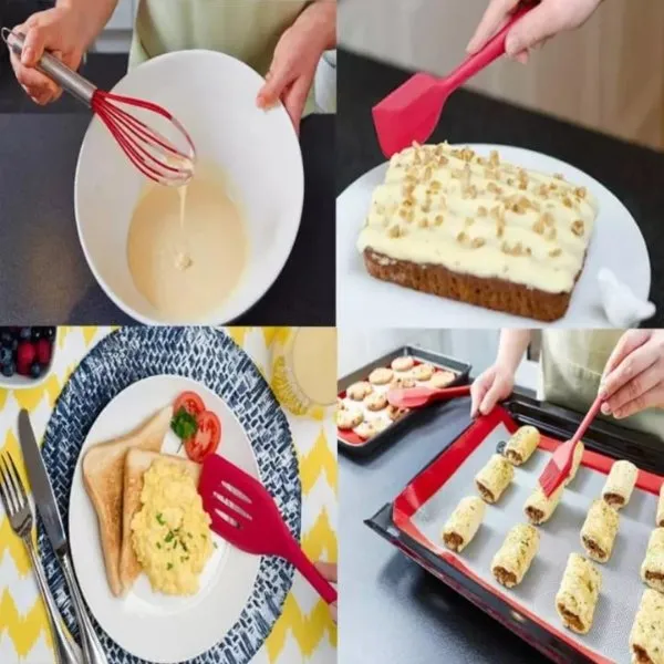 5 Piece Silicon Baking Utensil Set