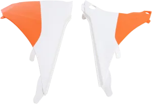ACERBIS Airbox Cover - White/Orange 2374121088