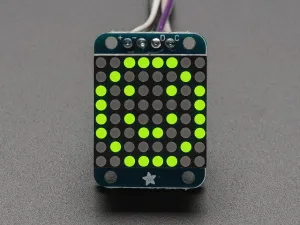 Adafruit Mini 0.8" 8x8 LED Matrix w/I2C Backpack - Yellow-Green