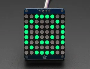 Adafruit Small 1.2" 8x8 LED Matrix w/I2C Backpack - Red or Green