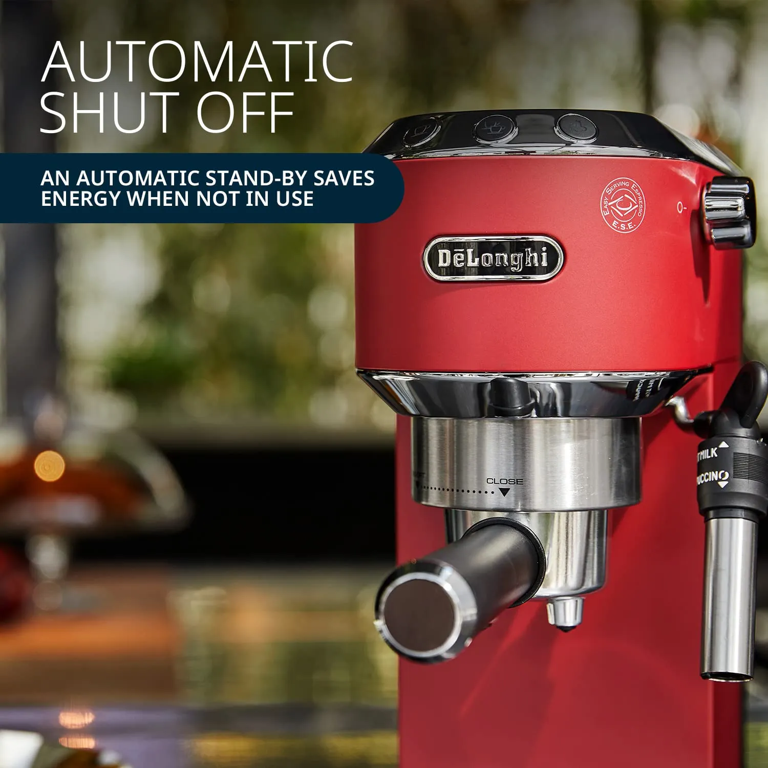 DeLonghi EC685.R 15 Bar Pump Espresso Coffee Machine  1350W, Thermoblock, Milk Frother, Compact & Stylish (Red)