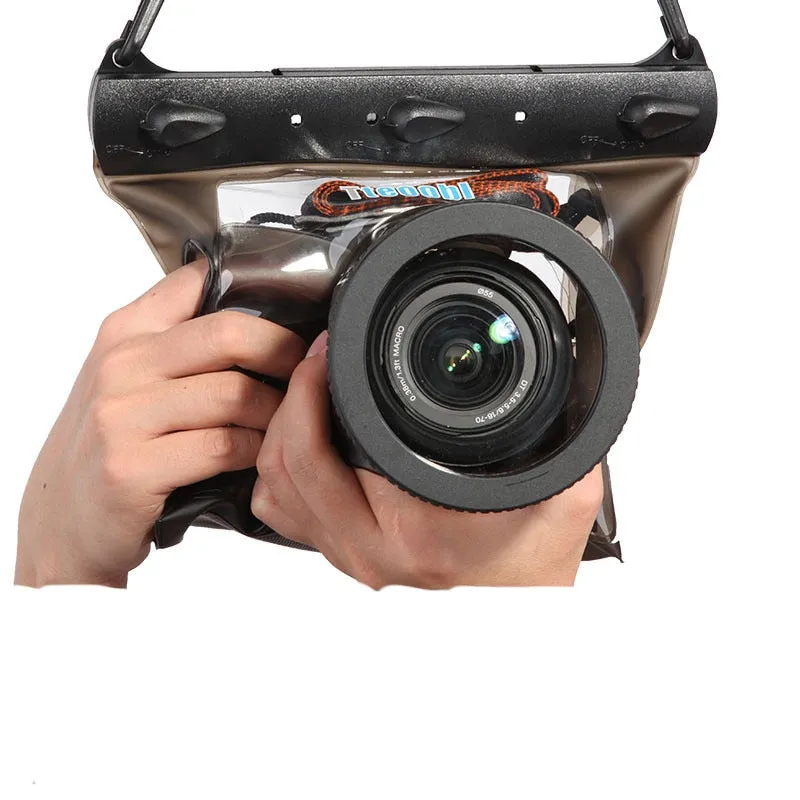 GQ-518M 20m Underwater Diving Camera Housing Case Pouch Dry Bag Camera Waterproof Dry Bag for Canon Nikon DSLR SLR