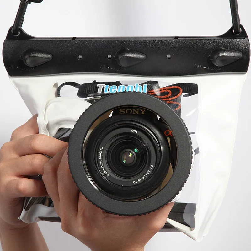 GQ-518M 20m Underwater Diving Camera Housing Case Pouch Dry Bag Camera Waterproof Dry Bag for Canon Nikon DSLR SLR