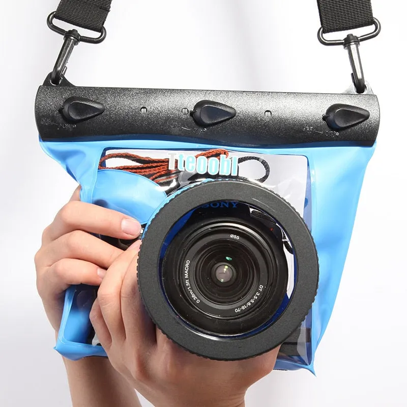 GQ-518M 20m Underwater Diving Camera Housing Case Pouch Dry Bag Camera Waterproof Dry Bag for Canon Nikon DSLR SLR