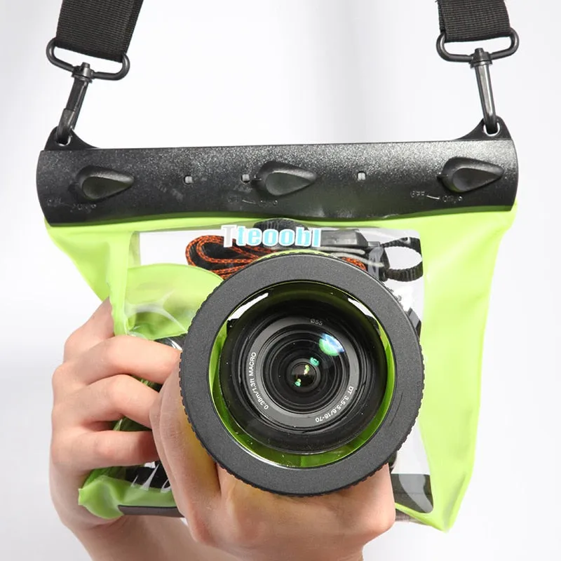 GQ-518M 20m Underwater Diving Camera Housing Case Pouch Dry Bag Camera Waterproof Dry Bag for Canon Nikon DSLR SLR