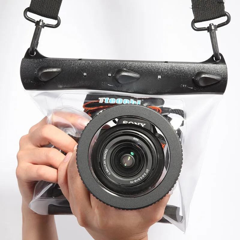 GQ-518M 20m Underwater Diving Camera Housing Case Pouch Dry Bag Camera Waterproof Dry Bag for Canon Nikon DSLR SLR