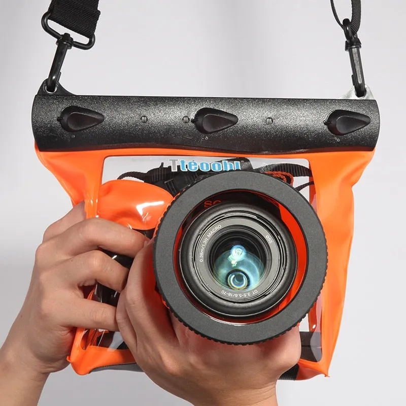 GQ-518M 20m Underwater Diving Camera Housing Case Pouch Dry Bag Camera Waterproof Dry Bag for Canon Nikon DSLR SLR