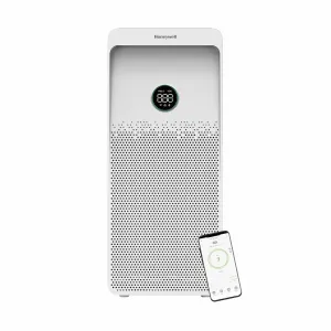 Honeywell Air touch U1 Indoor Air Purifier, Anti-Bacterial, H13 HEPA Filter, Activated Carbon Filter, removes 99.99% Pollutants Micro Allergens, 4 Stage Filtration, UV LED, WIFI, Covers Upto 1085sq.ft