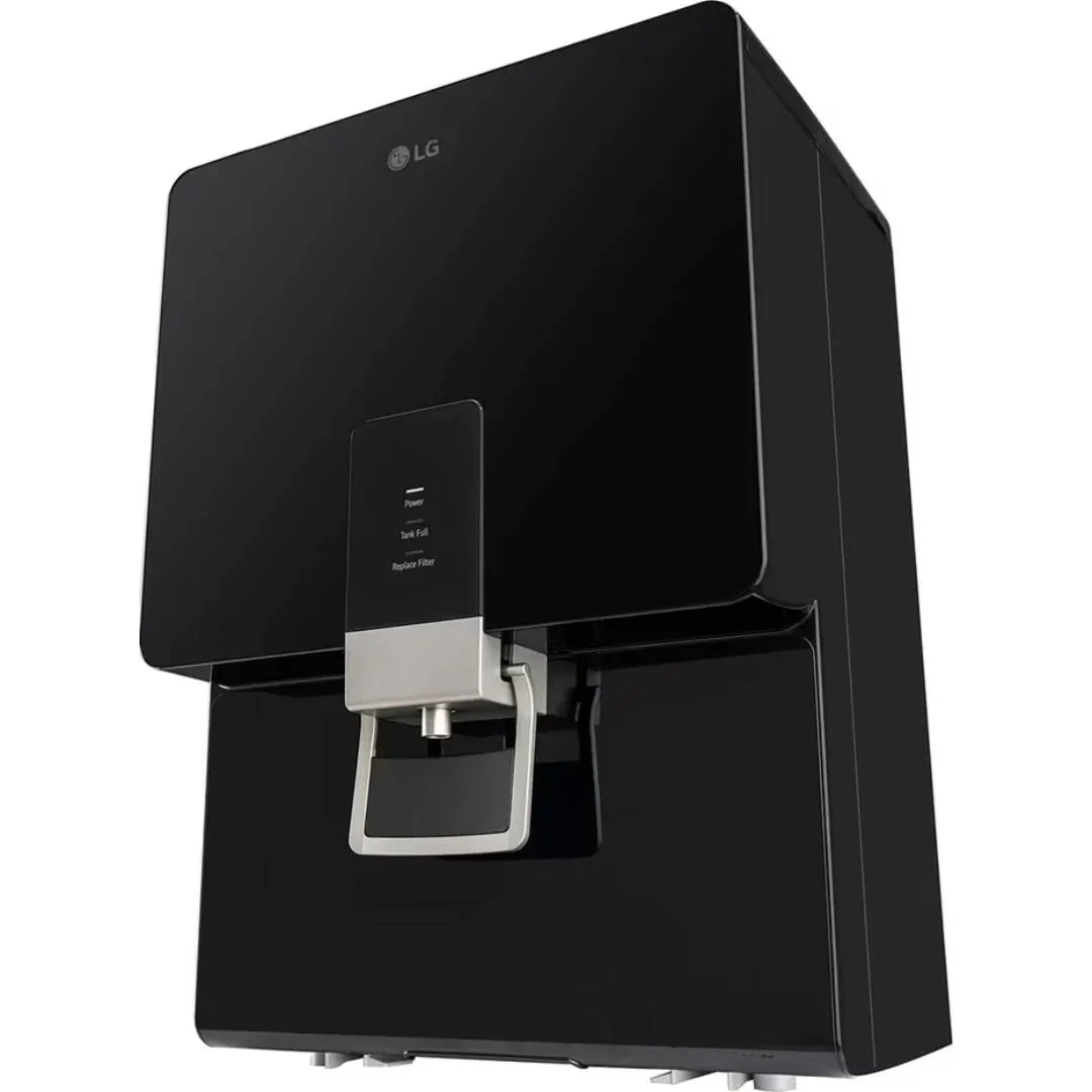 LG 8.0 L WW136RPNB Multi Stage Purification with RO   Stainless Steel Tank Water Purifier (Solid Black)