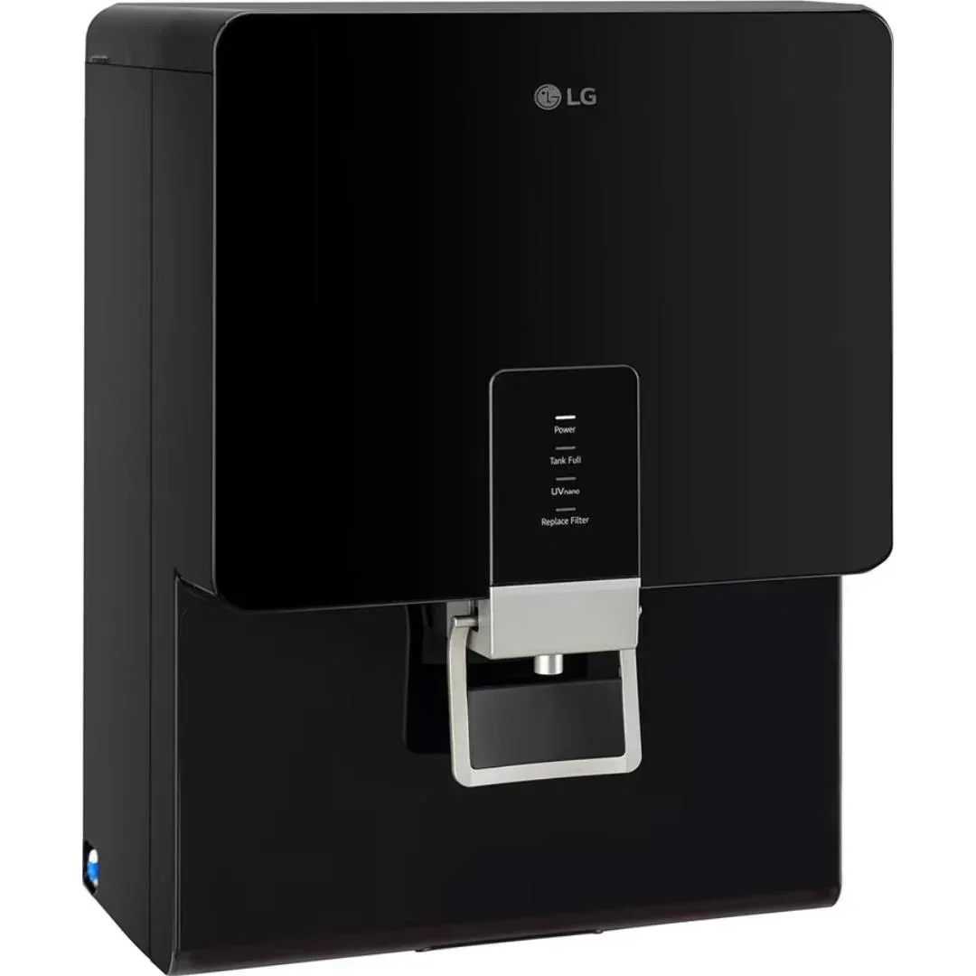 LG 8.0 L WW136RPNB Multi Stage Purification with RO   Stainless Steel Tank Water Purifier (Solid Black)