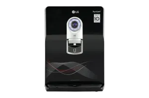LG WW184EPB 8L RO UV UF Mineral Booster Water Purifier with Stainless Steel Tank, Smart Display, Wall Mount & Countertop Installation (Black)