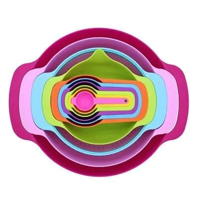 Mixing Cooking Bowls Set 10 Pcs
