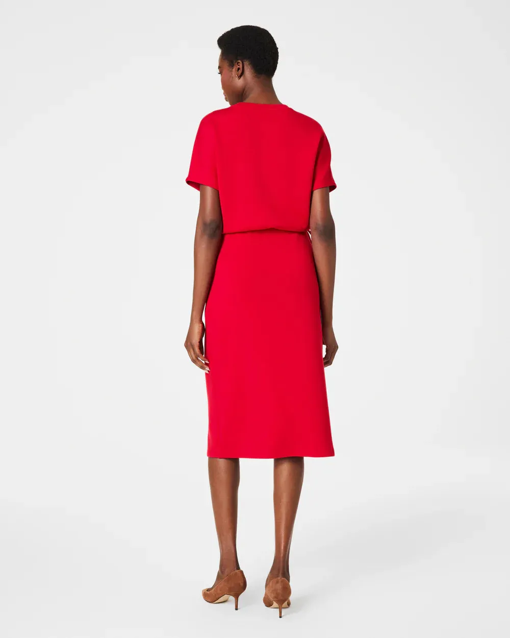 SPANX Air Essentials Tie Waist Midi Dress