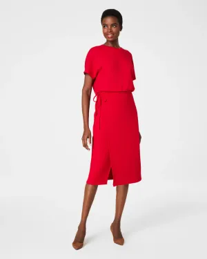 SPANX Air Essentials Tie Waist Midi Dress